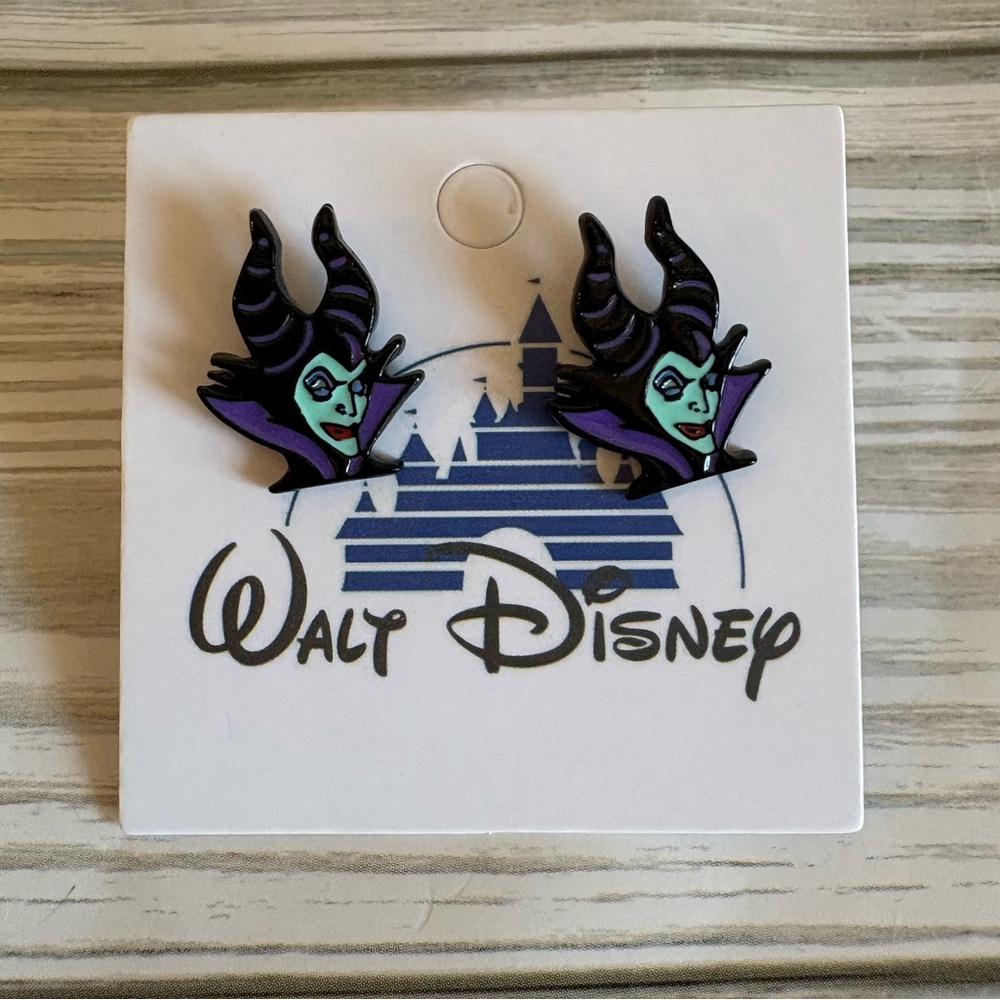 🖤Disney Inspired Maleficent Enamel Earrings